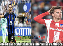 Head To Head Dan Statistik Antara Inter Milan vs Atletico Madrid