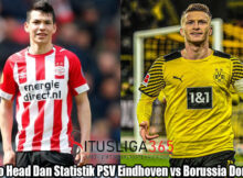 Head To Head Dan Statistik PSV Eindhoven vs Borussia Dortmund