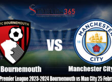 Prediksi Premier League 2023-2024 Bournemouth vs Man City