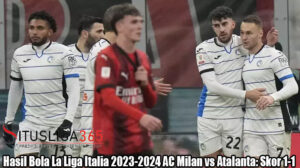 Hasil Bola La Liga Italia 2023-2024 AC Milan vs Atalanta: Skor 1-1