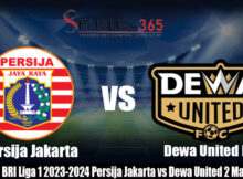 Prediksi Bola BRI Liga 1 2023-2024 Persija Jakarta vs Dewa United