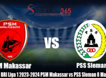 Prediksi BRI Liga 1 2023-2024 PSM Makassar vs PSS Sleman