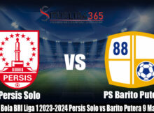 Prediksi Bola BRI Liga 1 2023-2024 Persis Solo vs Barito Putera