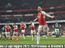 Hasil Bola La Liga Inggris 2023-2024 Arsenal vs Brentford: Skor 2-1