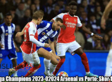 Hasil Liga Champions 2023-02024 Arsenal vs Porto: Skor 1-0 ( 4-2)