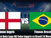 Prediksi Bola Laga Uji Coba Inggris vs Brasil 24 Maret 2024