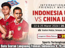 Jadwal Bola Siaran Langsung Timnas Indonesia U-20 vs China