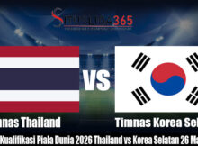 Prediksi Kualifikasi Piala Dunia 2026 Thailand vs Korea Selatan