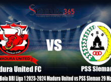 Prediksi Bola BRI Liga 1 2023-2024 Madura United vs PSS Sleman