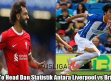 Head To Head Dan Statistik Antara Liverpool vs Brighton