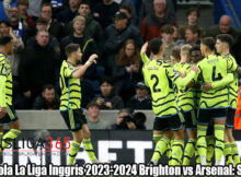 Hasil Bola La Liga Inggris 2023-2024 Brighton vs Arsenal: Skor 0-3