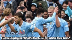 Hasil Bola Liga Inggris 2023-2024 Manchester City vs Luton Town