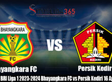 Prediksi BRI Liga 1 2023-2024 Bhayangkara FC vs Persik Kediri