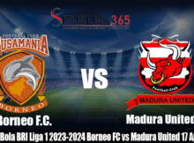 Prediksi Bola BRI Liga 1 2023-2024 Borneo FC vs Madura United