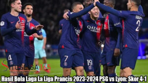 Hasil Bola Laga La Liga Prancis 2023-2024 PSG vs Lyon: Skor 4-1