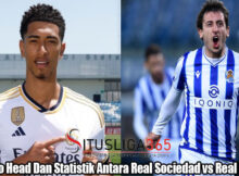 Head To Head Dan Statistik Antara Real Sociedad vs Real Madrid