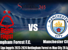 Prediksi La Liga Inggris 2023-2024 Nottingham Forest vs Man City