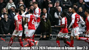 Hasil Premier League 2023-2024 Tottenham vs Arsenal: Skor 2-3