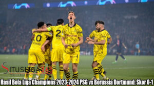 Hasil Bola Liga Champions 2023-2024 PSG vs Borussia Dortmund