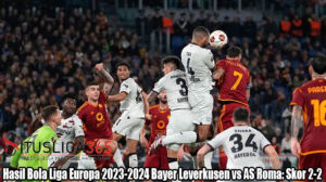 Hasil Bola Liga Europa 2023-2024 Bayer Leverkusen vs AS Roma