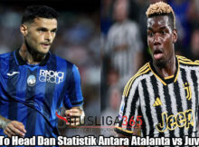 Head To Head Dan Statistik Antara Atalanta vs Juventus