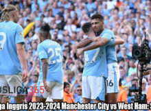 Hasil Bola Liga Inggris 2023-2024 Manchester City vs West Ham