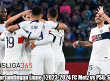 Hasil Pertandingan Ligue 1 2023-2024 FC Metz vs PSG: Skor 0-2