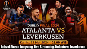 Jadwal Siaran Langsung, Live Streaming Atalanta vs Leverkusen