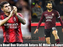 Head To Head Dan Statistik Antara AC Milan vs Salernitana